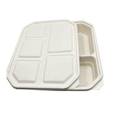 China Disposable Polylactide PLA Biodegradable Film PLA Tray With Lids for sale