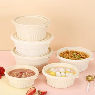 China Biodegradable PLA Round Salad Container For Soup Vacuum Thermoforming for sale