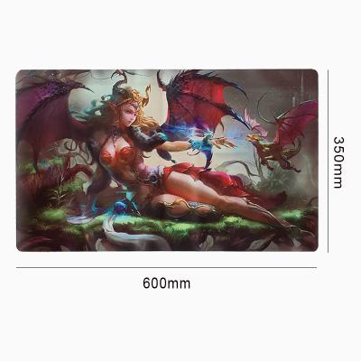 China Non Slip Playmat 600x350mm Mtg Game Mats Smooth Fabric Material for sale