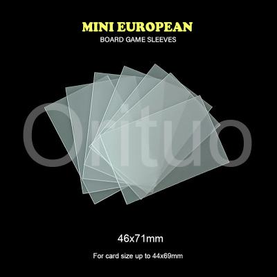 China Mini Sleeve Kings Mini European Card Sleeves 46x71mm Double Matte Non Glare for sale