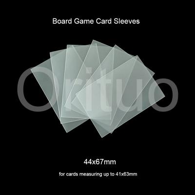 中国 明確なボード ゲームの袖の非まぶしさ 44x67mm Cpp の無光沢のカード袖 販売のため