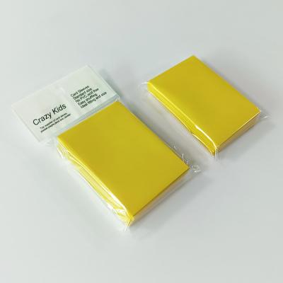 China 62x89mm Trading Color Card Sleeves Polypropylene Back Matte Textured for sale