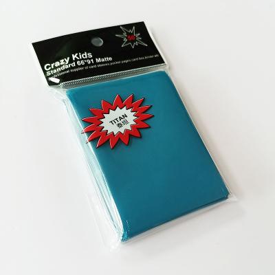 China WS Color Card Sleeves Blue Strong Welds Matte Textured Surface Handling SGS for sale