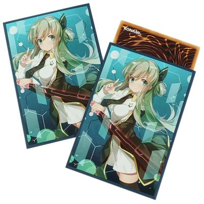 China Trading Card Sleeves Protective Matte Printed Trading Card Sleeves Anime Girl Card Sleeves for sale