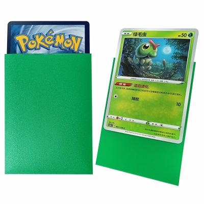 China 66x91mm MTG Green Sleeves Matte Deck Protector Sleeves For Pokemon Card for sale