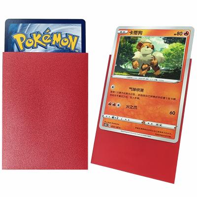 China MTG Trading Card Sleeve 66x91mm Standard Size Red Matte Game Card Protector Sleeves for sale