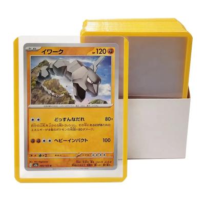 China Custom Logo PVC Toploaders Protectors 35pt Top Loading Card Holder For Trading Cards à venda