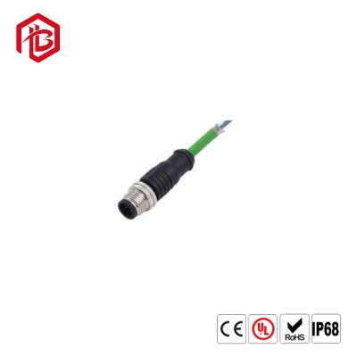 China 90 Degree Right Angle Connector A Code 5 Pin Male Connector M12 Straight N Right Angle Plug en venta