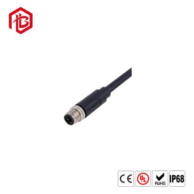 China PWB industrial que prende o conector circular impermeável masculino do código 12pin do conector M12 A à venda