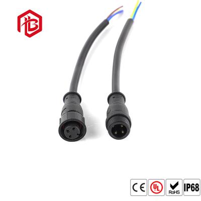 China LED Display 4 Pin M15 PVC Watertight Wire Connector for sale