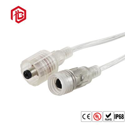 China Male Female 2.1m PA66 Plastic PVC Waterproof DC Connector for sale