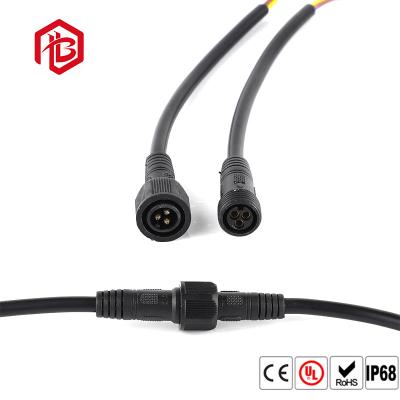 China Low Voltage PVC 3 PIN M15 Male And Female Connectors for sale
