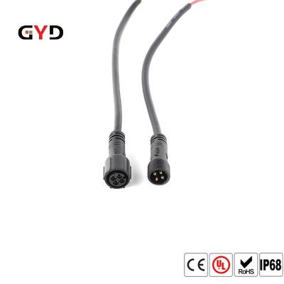 中国 GYD M10防水黒いポリ塩化ビニールの電気コネクタは屋外の照明Ip67を導いた 販売のため
