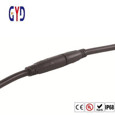 Chine Mené en allumant IP67 imperméabilisez 2 Pin Connector Large Flat Plug et prise à vendre