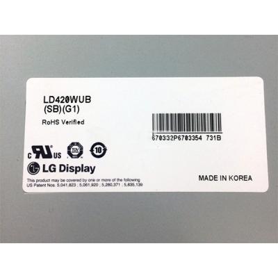 China Nueva pared video LD420WUB-SBG1 1920 (RGB) ×1080 FHD 52PPI del Lcd en venta