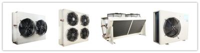 China Tipo permutador de calor de condensação de refrigeração ar de H da unidade do condensador para a sala fria à venda