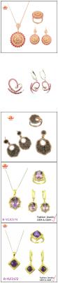 中国 クラシック シルバー 925 ジュエリー セット AAA Cz ストーン ペンダント 販売のため