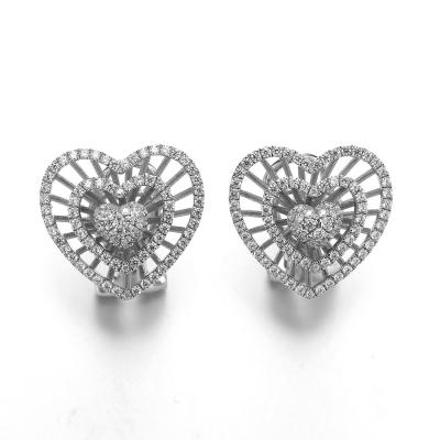 中国 AAA CZ Silver 925 Jewelry Set 6.12g 925 Sterling Silver Earrings Set 販売のため