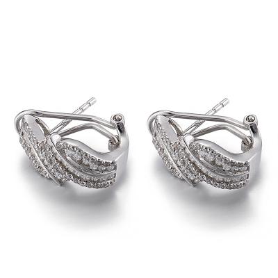 Chine Zircon argenté Sterling Silver Mini Hoop Earrings de boucles d'oreille de cercle de 4.45g 8mm à vendre