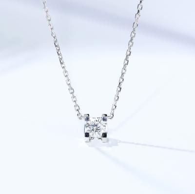 Chine 18K 18 carat Diamond Pendant Yellow Gold Cartier Diamond Necklace à vendre