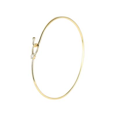 Chine bracelet de bracelet d'or jaune de Diamond Bangle GDTC 18kt d'or de 0.07ct 18K à vendre