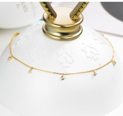 中国 18K金のダイヤモンドの吊り下げ式のブレスレット0.11ctのクッションはダイヤモンド1.2gramを切った 販売のため