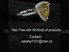 男女兼用のEngagement 11月Birthstone Ring 4.84g Yellow Citrine