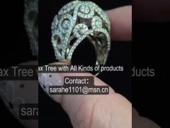 8.35g キュービックジルコニア オーバル 婚約指輪 AAA 1.5 カラット CZ ソリテアリング