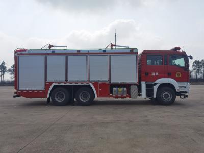 China GF60 6 personas Motor de bomberos Camión Swatow Escalera aérea Plataforma Motor de bomberos en venta