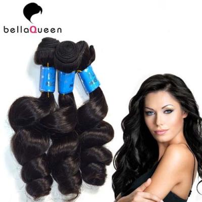 China Natural Black Brazilian Virgin Remy Human Hair 10 inch - 30 Inch Of 6A Loose Wave for sale