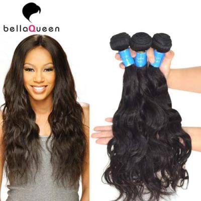 China 10 inch - 30 inch Unprocessed Natural Black Indian Virgin Hair Of Water Wave Style for sale