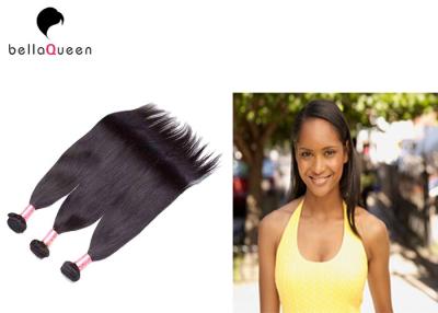 China Unprocessed Virgin Double Drawn Hair Extensions , Straight Style Human Hair Weaving for sale