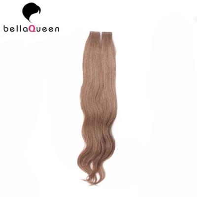 China Full Cuticles Body Wave Dark Brown Tape Hair Extension For Women Full End for sale