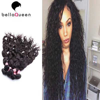 China Extensões tiradas dobro encaracolado do cabelo, cabelo preto natural do Virgin da categoria 7A à venda