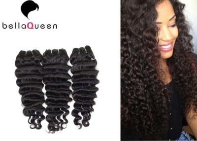 China Deep Wave Bundles Double Drawn Hair Extensions 7A Virgin Cuticle for sale