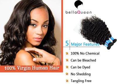 China cabelo humano reto OEM/ODM de BellaQueen da onda profunda indiana do 1B 100g à venda