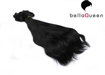 China Professional Natural Black Clip In Hair Extension 15 Inch - 26 Inch Without Chemical for sale