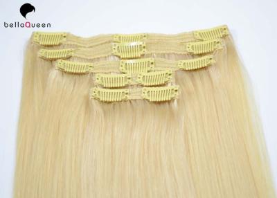 China 16 - 26 inch Virgin Brazilian Full Head Clip In Hair Extensions With Tangle Free for sale