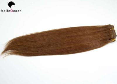 中国 人間の毛髪、自然で黒い人間の毛髪の 100% の加工されていなくまっすぐなクリップ 販売のため