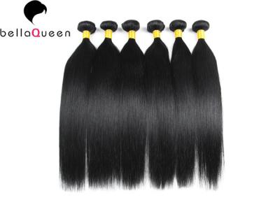中国 クチクラと引かれる自然で黒くまっすぐなブラジルのバージンの毛の倍 販売のため