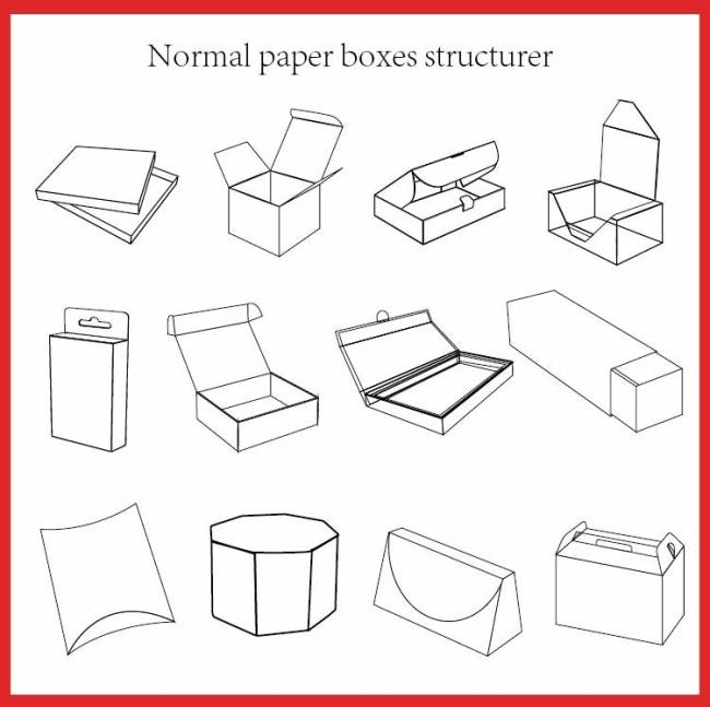 reverse folding custom paper window box for sanitary pad packaging.jpg