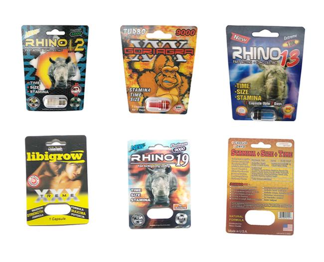 Slide Blister Insert Card,Male Enhancement Pills Packing,Sex Pill 3d Packing From Packaging Bags