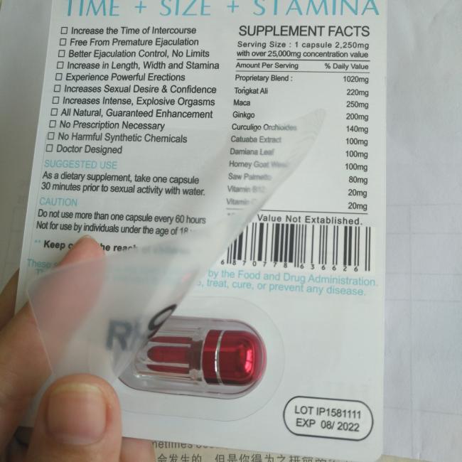Super Black Panther Rhino 25k Male Enhancement Pill Packaging 3d Effect Card Box For sexual Pills Rhino 3d Blister Card