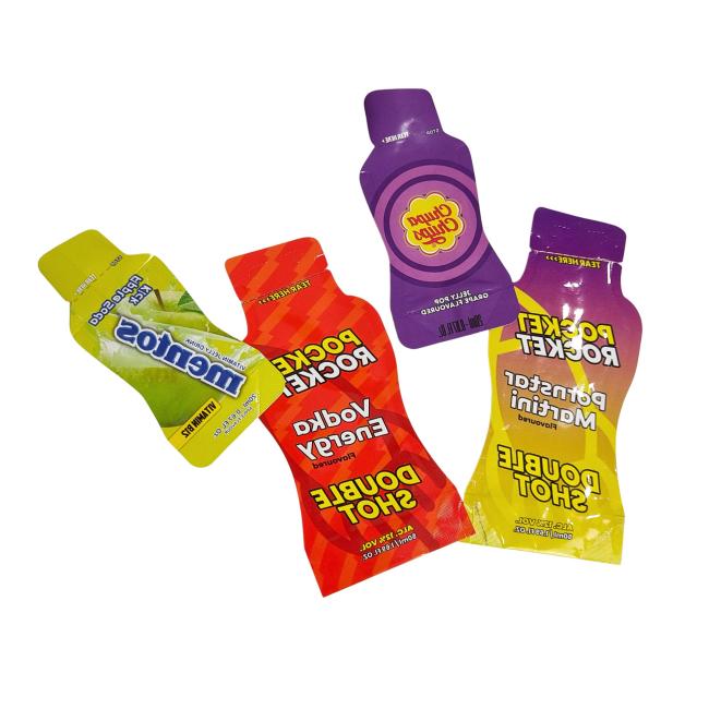 Holographic mylar bag packaging samples