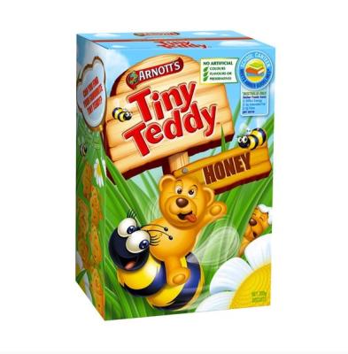 China Cubic Cartoon Tiny Teddy Paper Box Packaging For Baby Cookies for sale