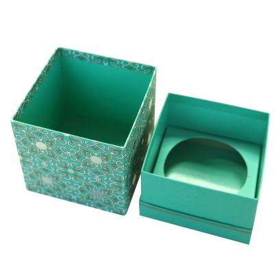 China Luxury Customized Handmade Gift Paper Box Packaging , Blue Foldable Paper Jewel Case ​  ​​ for sale