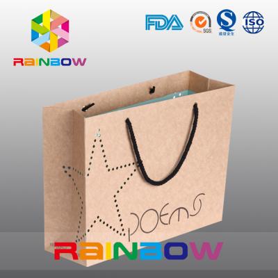 China Promotional Printed Gift Paper Bag / Custom Christmas Paper Shopping Bags for Cloths for sale