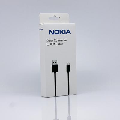 Китай Вися бумажная коробка упаковывая для кабеля USB упаковывая с логосом напечатанным таможней продается