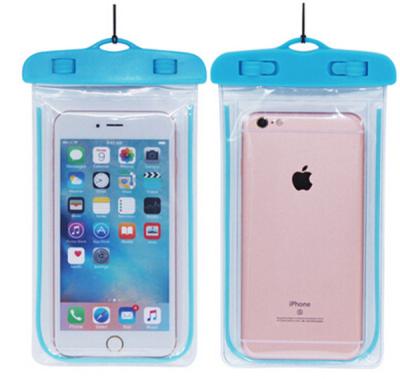 China Custom Plastic Pouches Packaging PVC Waterproof Phone Pouch Bag for sale