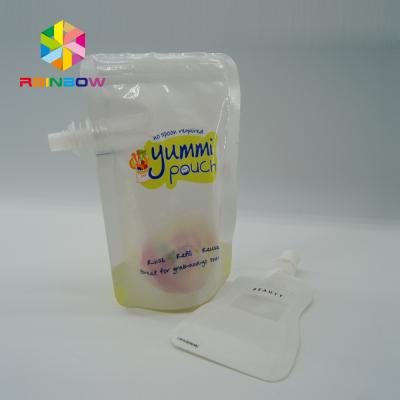 China PET + MPET + PE Flexible Stand Up Spout Pouch Packaging For Alcoholic Beverages for sale